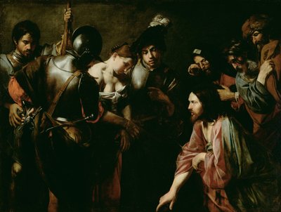 Cristo y la adúltera de Valentin de Boulogne